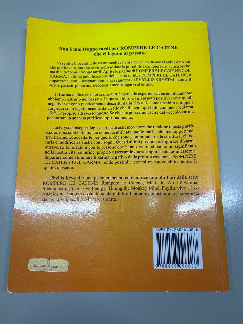 Libri: Libro "Rompere le catene col Karma" di Phyllis Krystal – Usato da Giubiasco venduto da LorisVale 1