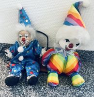 Clown Puppen  2er Set auf Schaukel guter Zustand