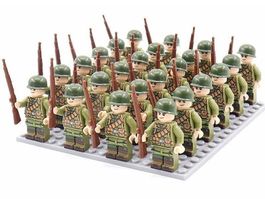24 US ARMY SOLDATEN - KLEMMBAUSTEINE MINIFIGUREN
