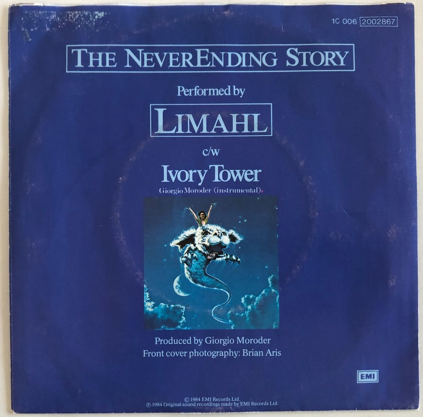 Vinyles: LIMAHL - THE NEVERENDING STORY – D'occasion à Poliez-Pittet par Newtown-Records 1