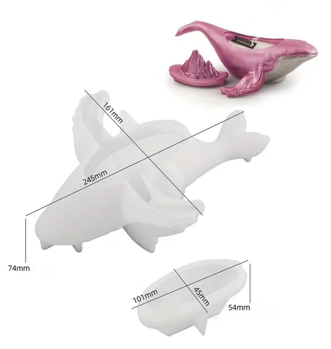 Backformen: Giessform Silikonform Meer Dose Wal – Neu und originalverpackt aus Kaltbrunn von schere-stein-papier 1