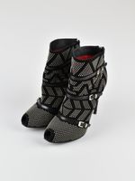 Cesare Paciotti High Heels Peep Toe Stiefeletten, Gr.37