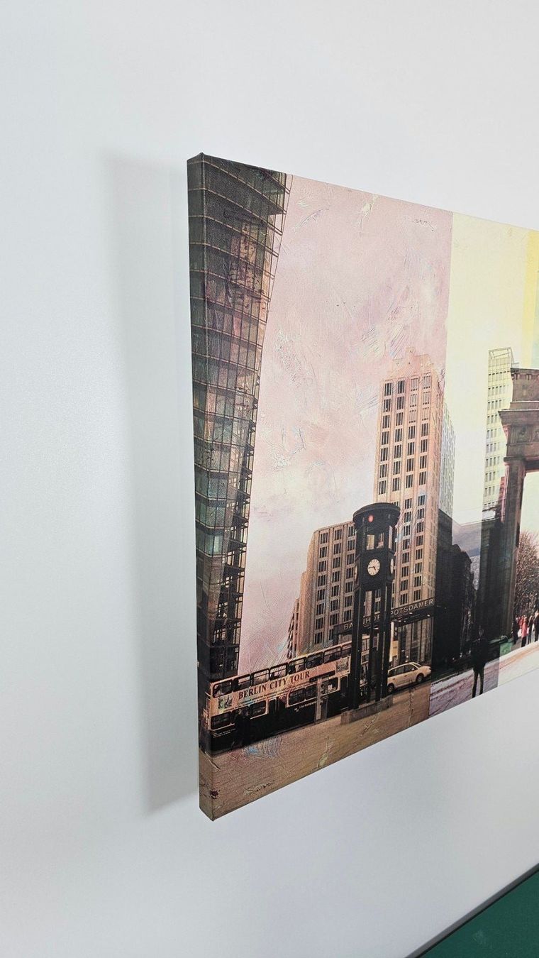 Foto & Immagini: XXL Wandbild Berlin Skyline Leinwand – Usato da Reinach BL venduto da factory-shops 2