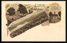 Litho Nidelbad, Gesamtansicht, Ortsparti