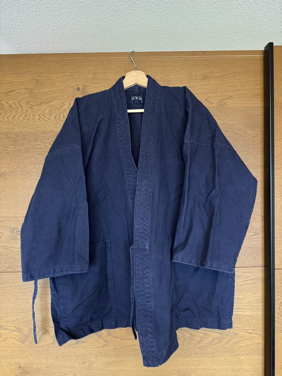 Kimono: Dunkelblaue Kimonojacke Gr. L, Hanten oder Haori – Usato da Bern venduto da Trader_Mick 1
