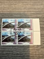 Schweiz Briefmarke Salginatobelbrücke Viererblock Top!