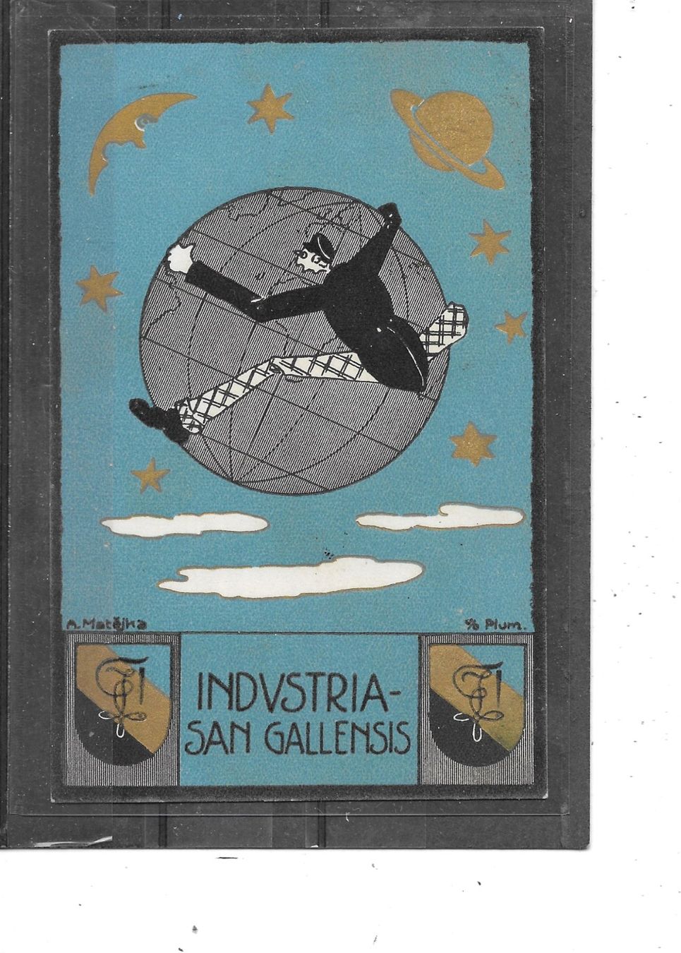 Cartoline postali: Studenten-Ansichtskarte 1927 Industria-San Gallensis – Usato da Schocherswil venduto da Wilare
