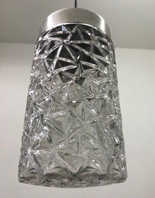 Kronleuchter & Deckenlampen: BUR Hängelampe zylinderförmig mit Pressglas – Gebraucht aus Zürich von gigimai67 1