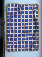 Kissenbezug Retro blau/weiss/gelb 45x30cm