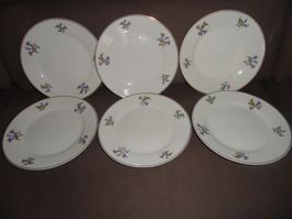 6 x DESSERT TELLER LANGENTHAL ***