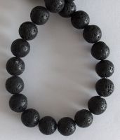 Lava Beads, ca. 10mm, Strang