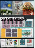 20 Block verschiedene  mit Ersttagsstempel zum Top-Preis