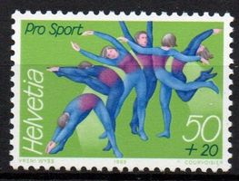 1989 CON SOVRAPREZZO W67 PRO SPORT (SPORT IM VEREIN) **MNH