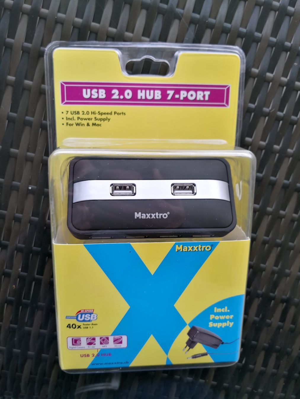 Hub & Switch: Maxxtro USB Hub 2.0 7-Port – Nuovo e nell'imballaggio originale da Winterthur venduto da Evergreen