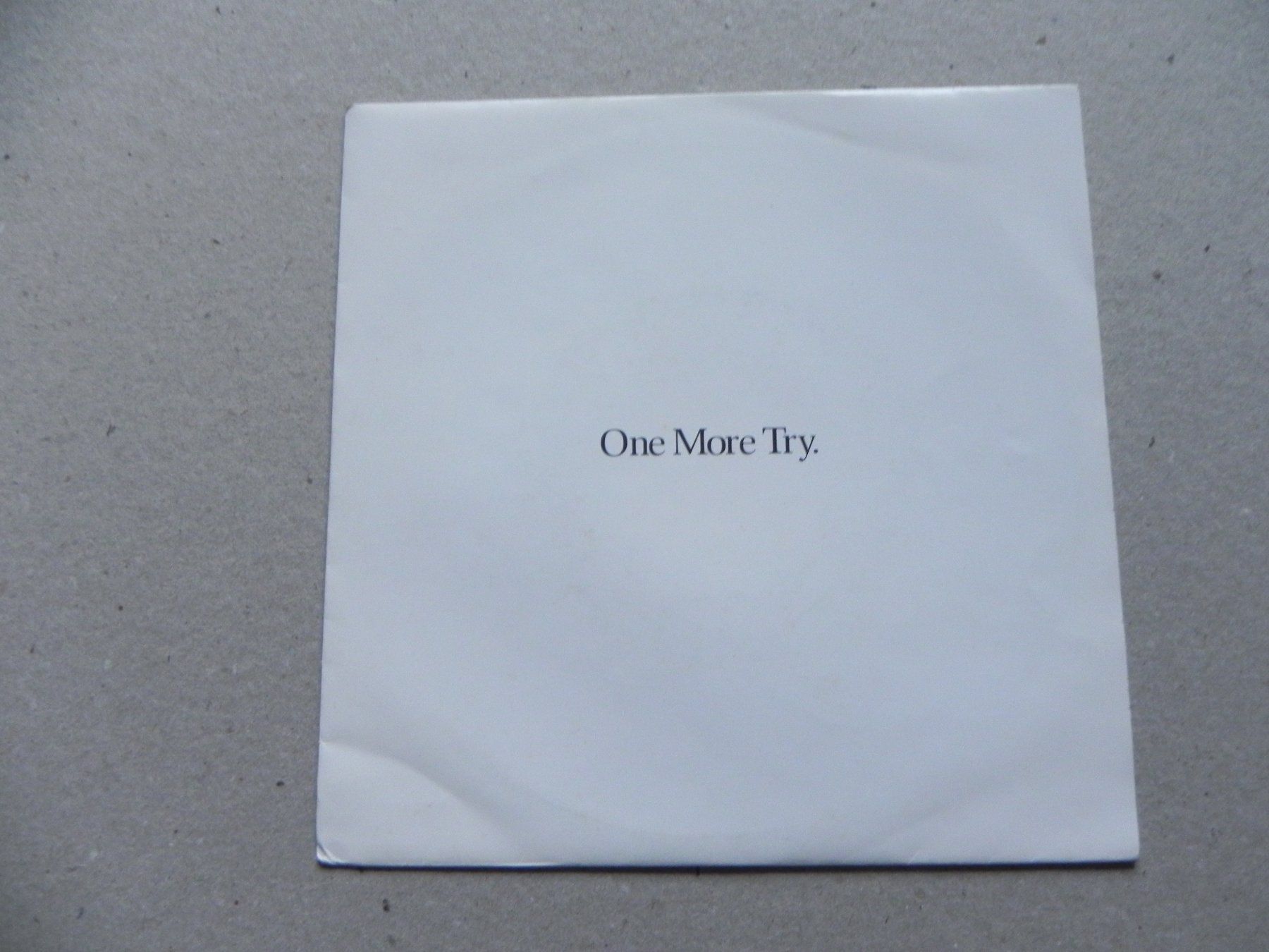 Schallplatten: Single 7 " Engl. Pop Sänger George Michael 1988 One More try – Gebraucht aus Siebnen von krimsie