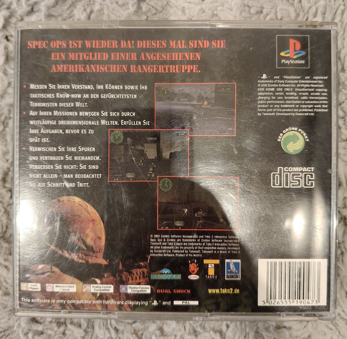 Giochi: SpecoOps Ranger Elite - PlayStation 1 – Usato da Grüningen venduto da Mr.Michi 1