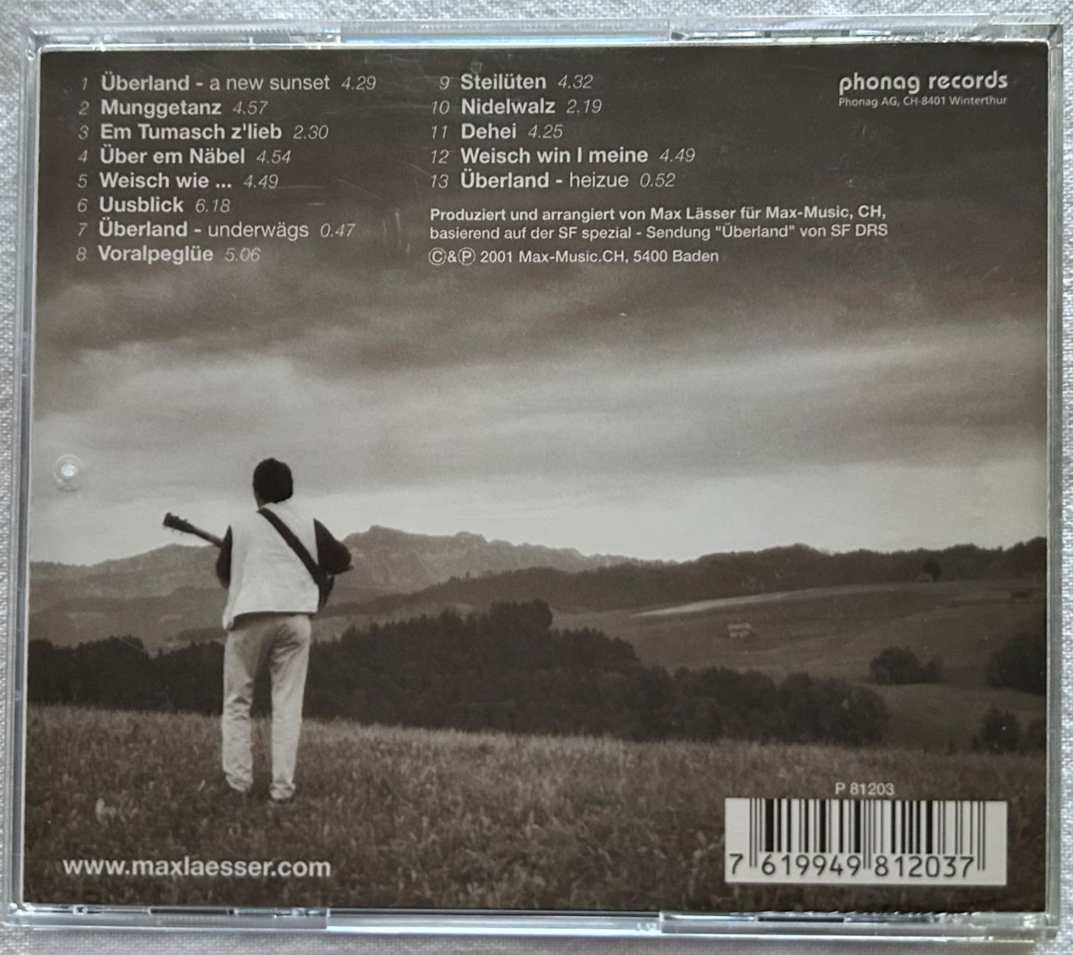 CD: CD / Max Lässer / Überland – Usato da Spiez venduto da martin-7973 1