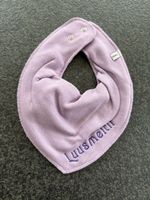 Süsses Lila Sabberlatz/Lätzli mit Name "Luusmeitli"