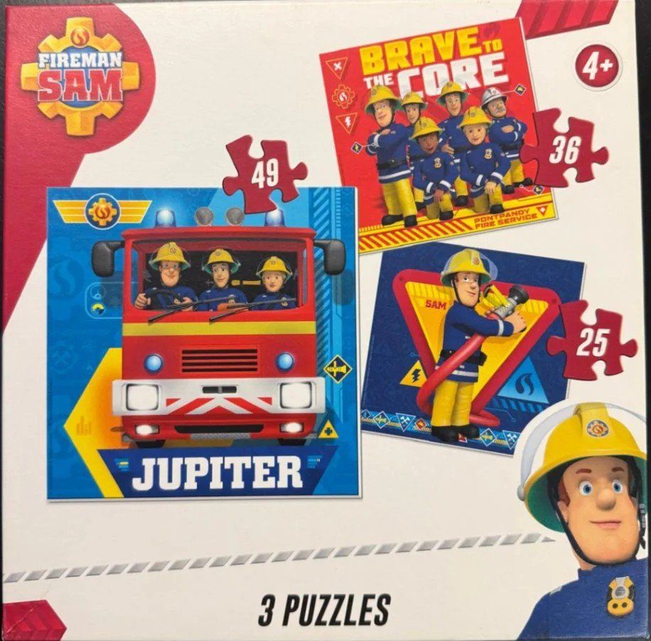 Puzzle: Feuerwehrmann Sam 3 Puzzles – Usato da Wallisellen venduto da never_give_up