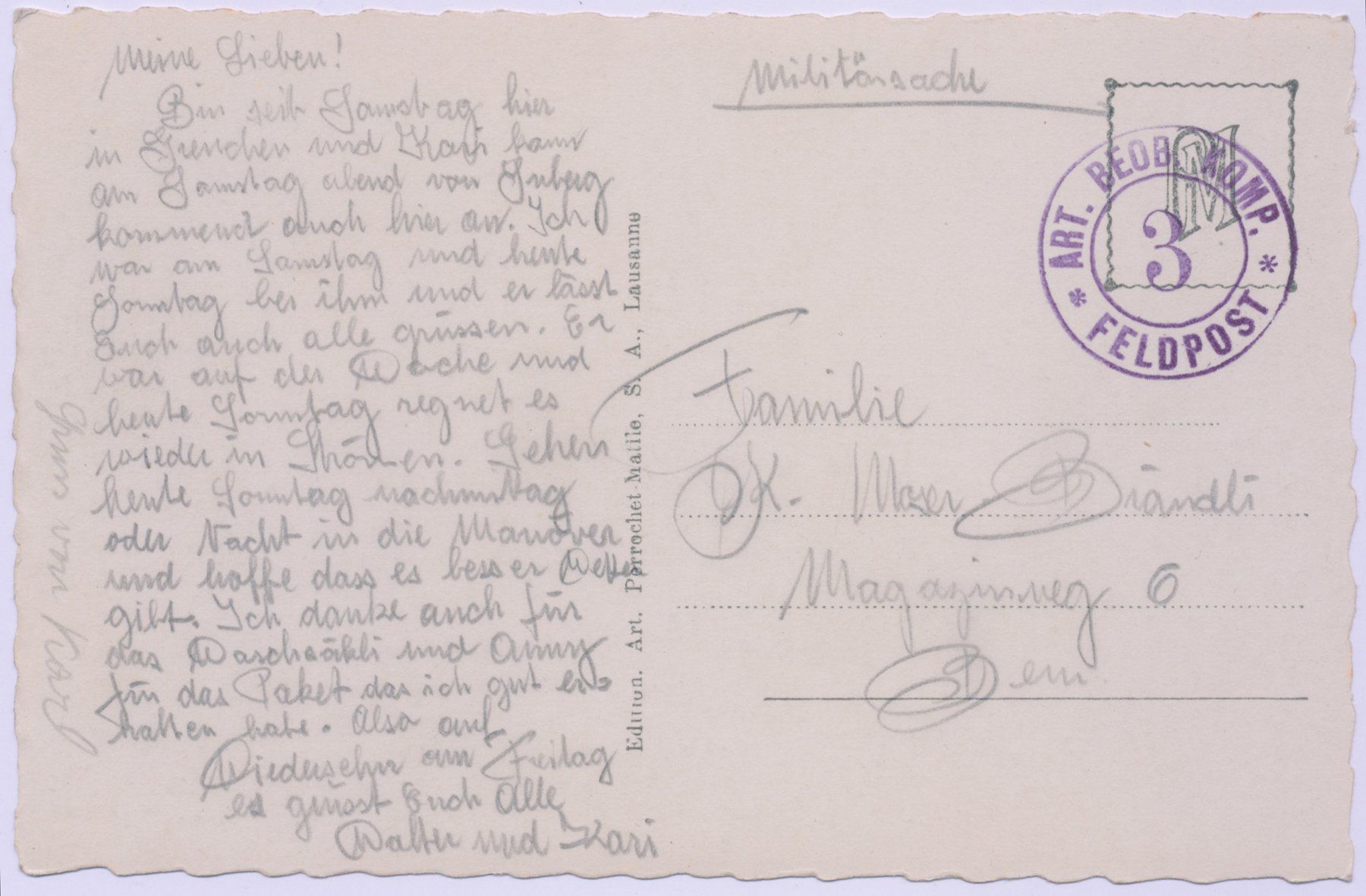 Cartoline postali: grenchen fabrik teilansicht viadukt – Usato da Lützelflüh-Goldb venduto da fluidum 1