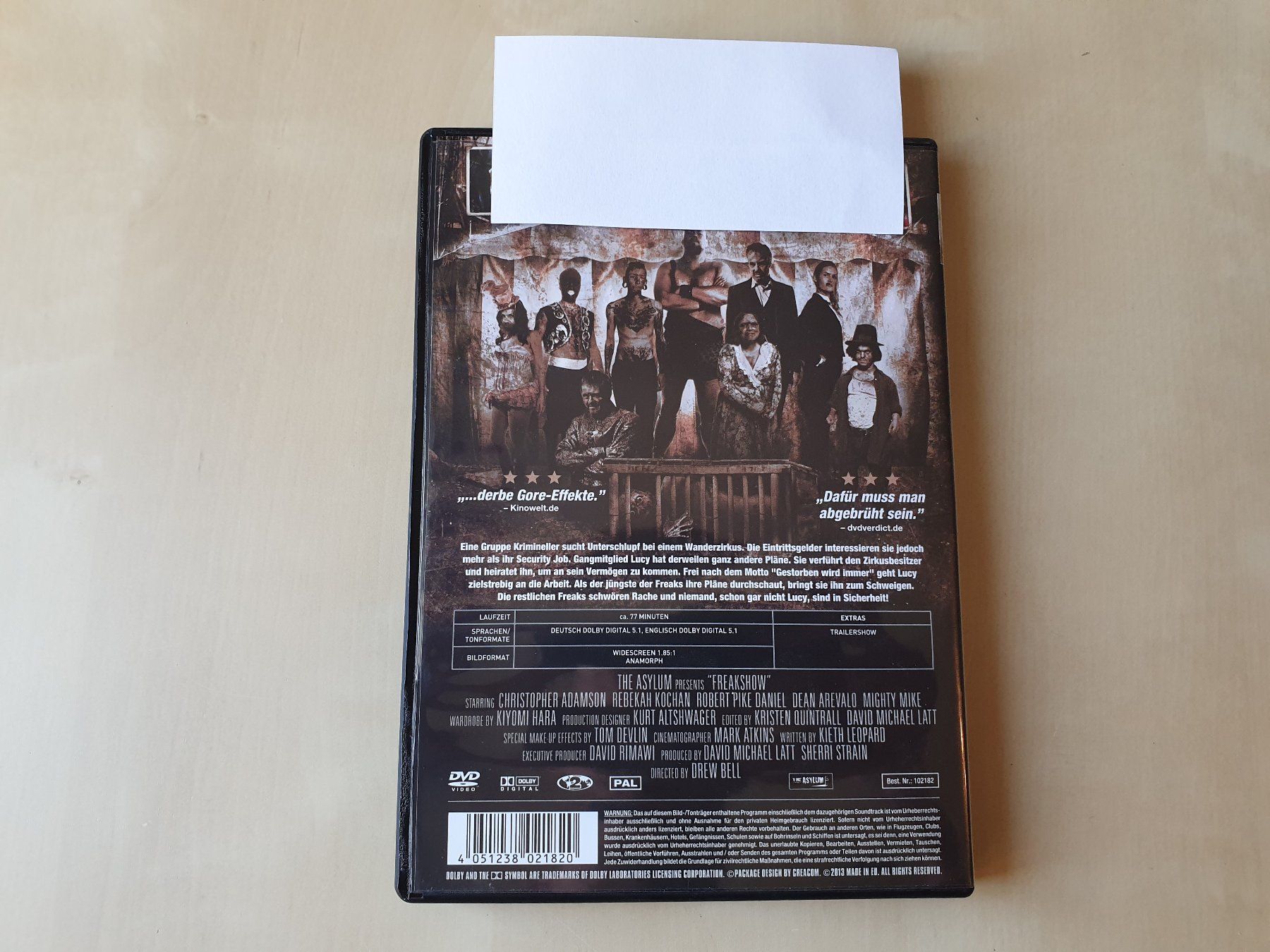 Alle DVDs: Circus of Horror – Gebraucht aus Stansstad von collectorsshop 1