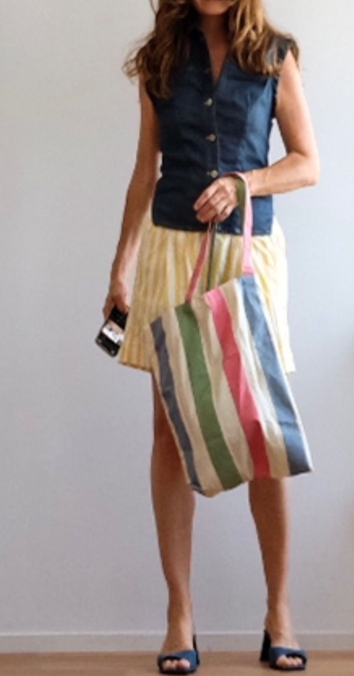 Borse da donna: Totebag gestreift - neu - – Nuovo (secondo la descrizione) da Jona venduto da vanessasupermarket20