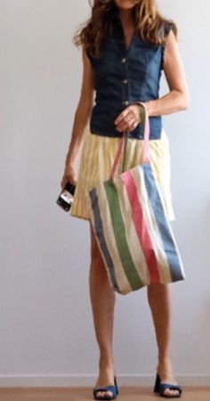 Totebag gestreift - neu -