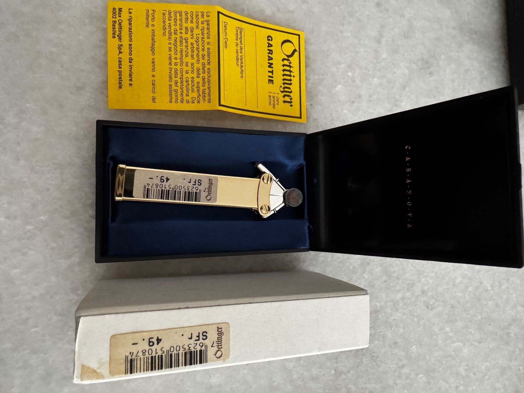 Accendini: Vintage Casanova Feuerzeug – Nuovo e nell'imballaggio originale da basel venduto da danqe25 7