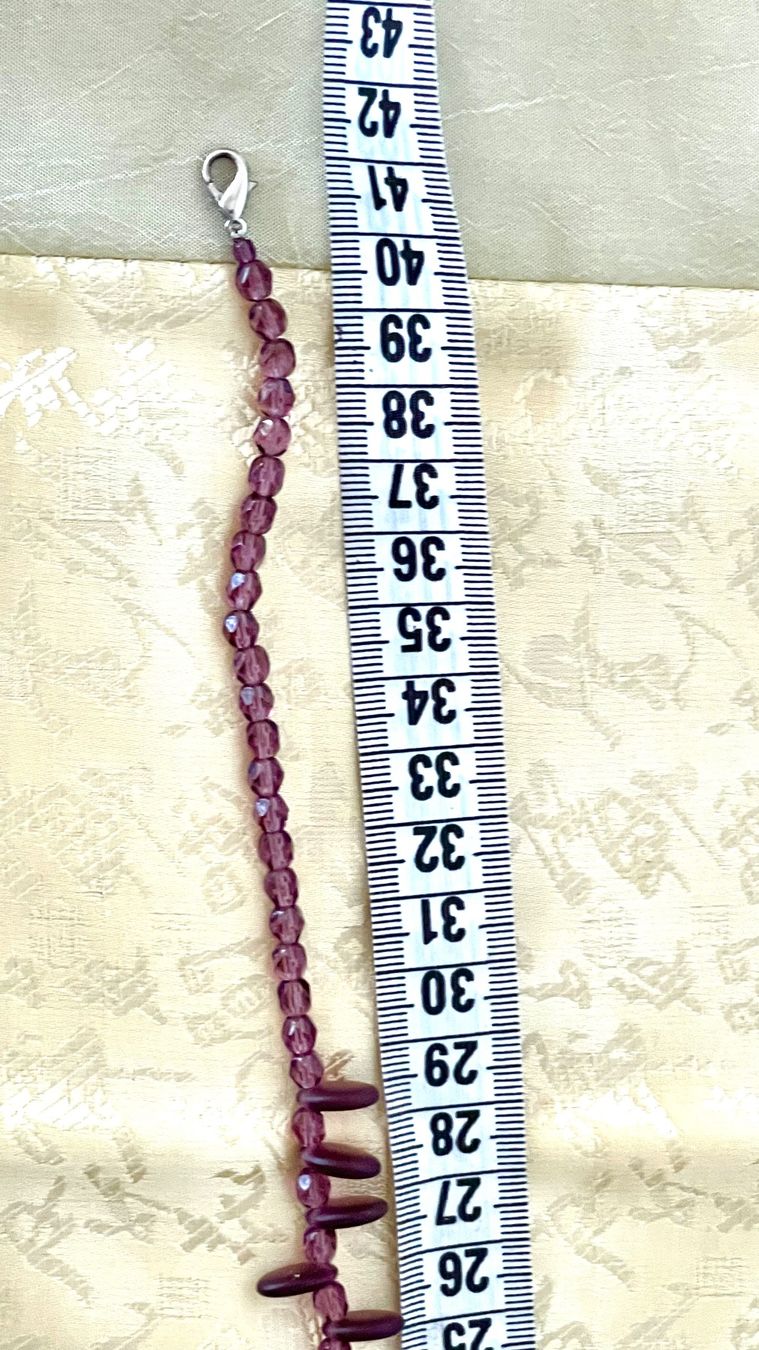 Amor Ketten: Halskette Perlen Amethyst 0,5x42cm Kette – Neu (gemäss Beschreibung) aus Kölliken von Prscoo 8
