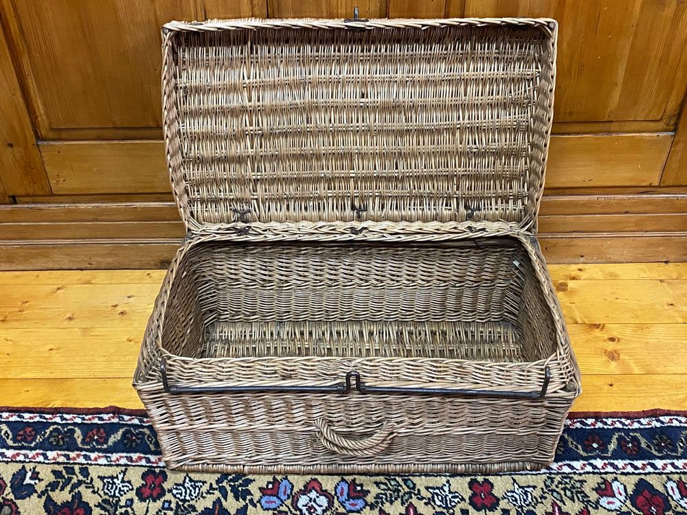 BEIJIALY Weiden-Picknickkorb, Retro-Weidenkorb, Rat Produktbild-Vorschau 4