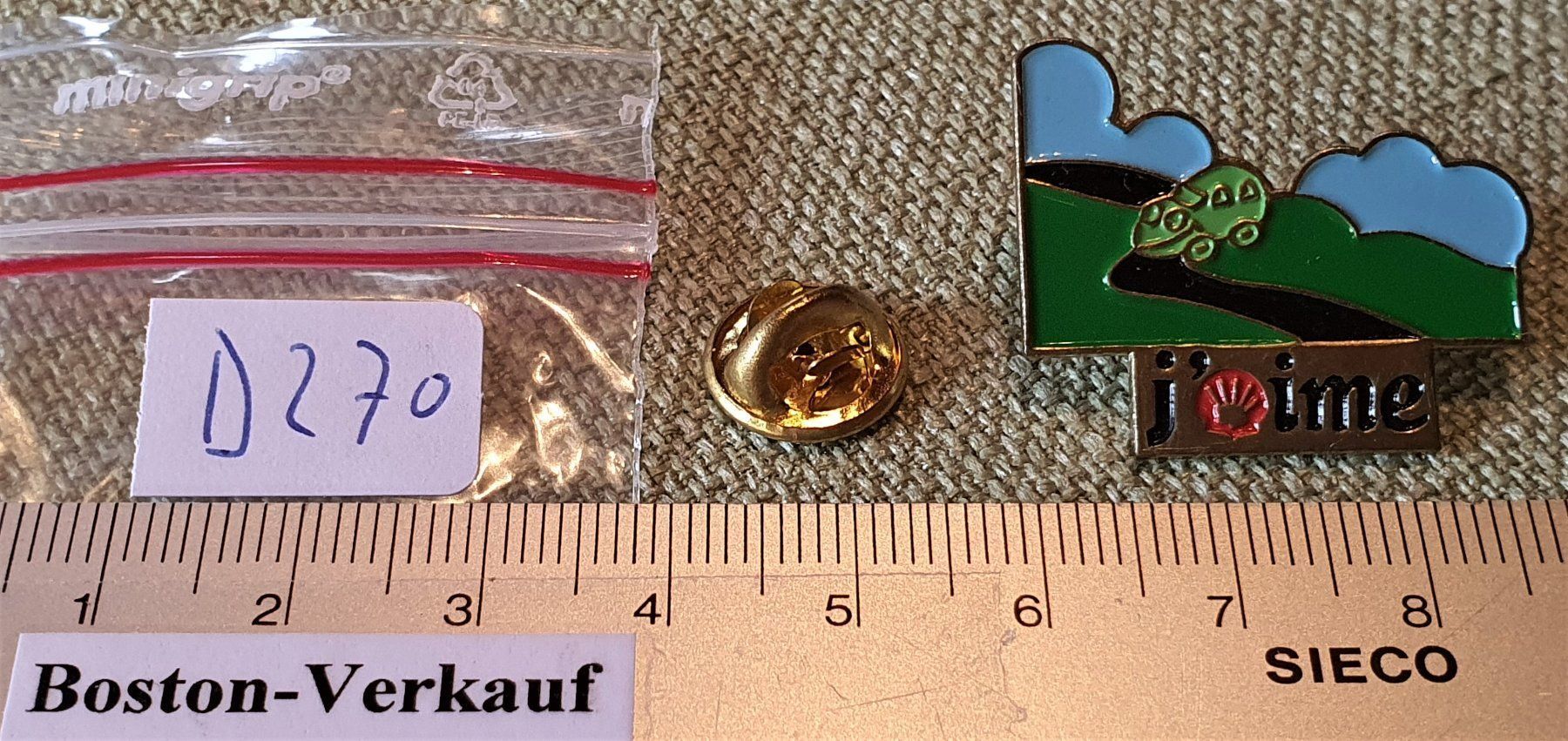 Spille: D270 - Pin SHELL Auto Land Strasse – Usato da Reinach BL venduto da Boston-Verkauf 3
