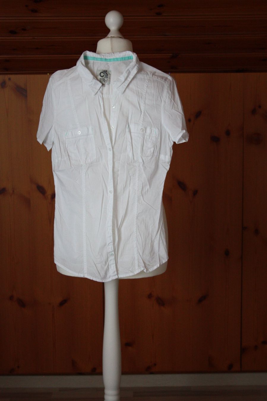 Blusen: Bluse CLOCK HOUS weiss Gr. L – Gebraucht aus Flüelen von Diversicum-Textil