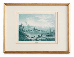 Stahlstich Arbon TG - Ludwig Rohbock / Julius Umbach - 19. J