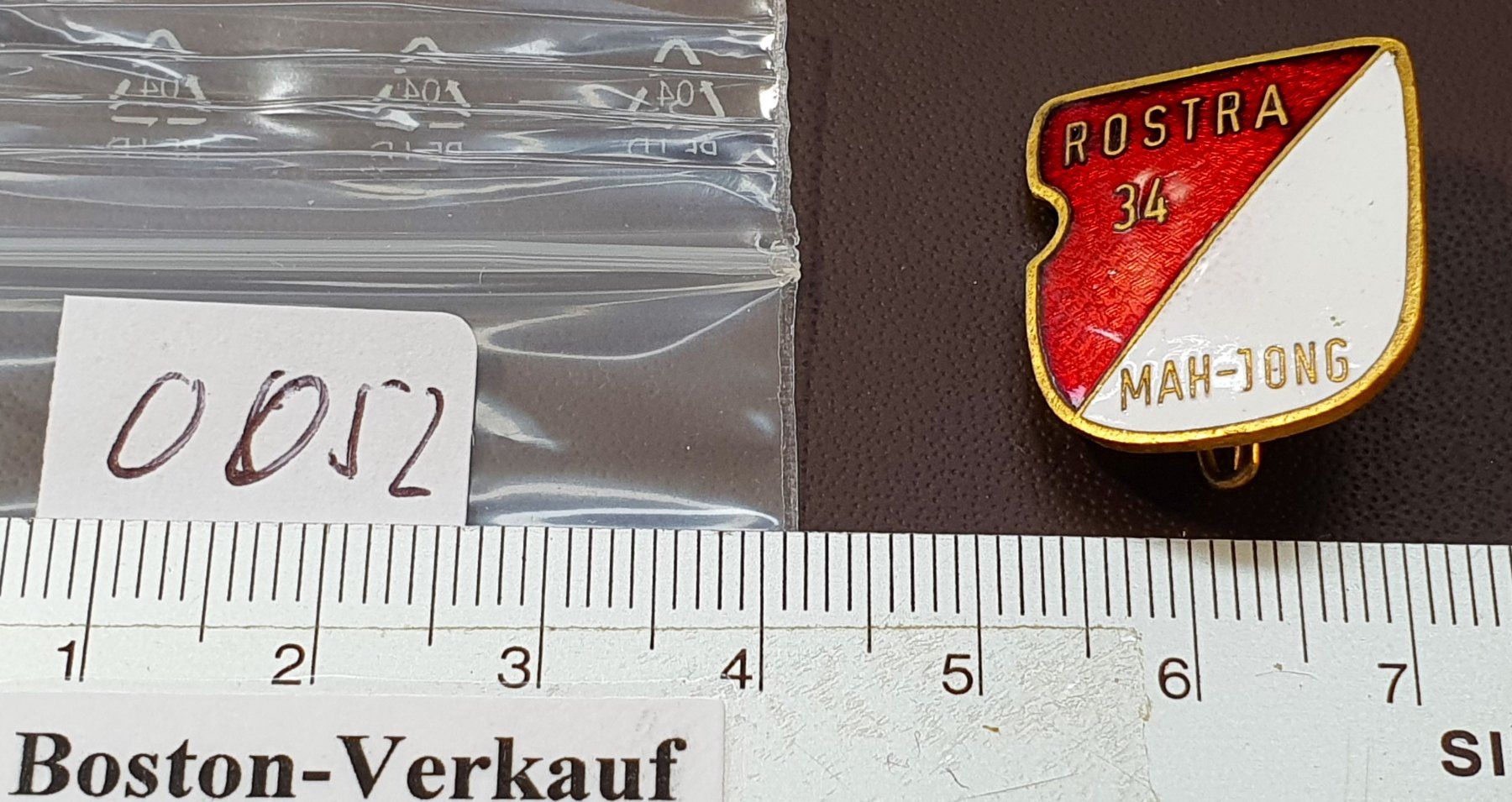 Spille & Fermagli: O052 - Alte Brosche ROSTRA 34 MAH-JONG – Usato da Reinach BL venduto da Boston-Verkauf 2