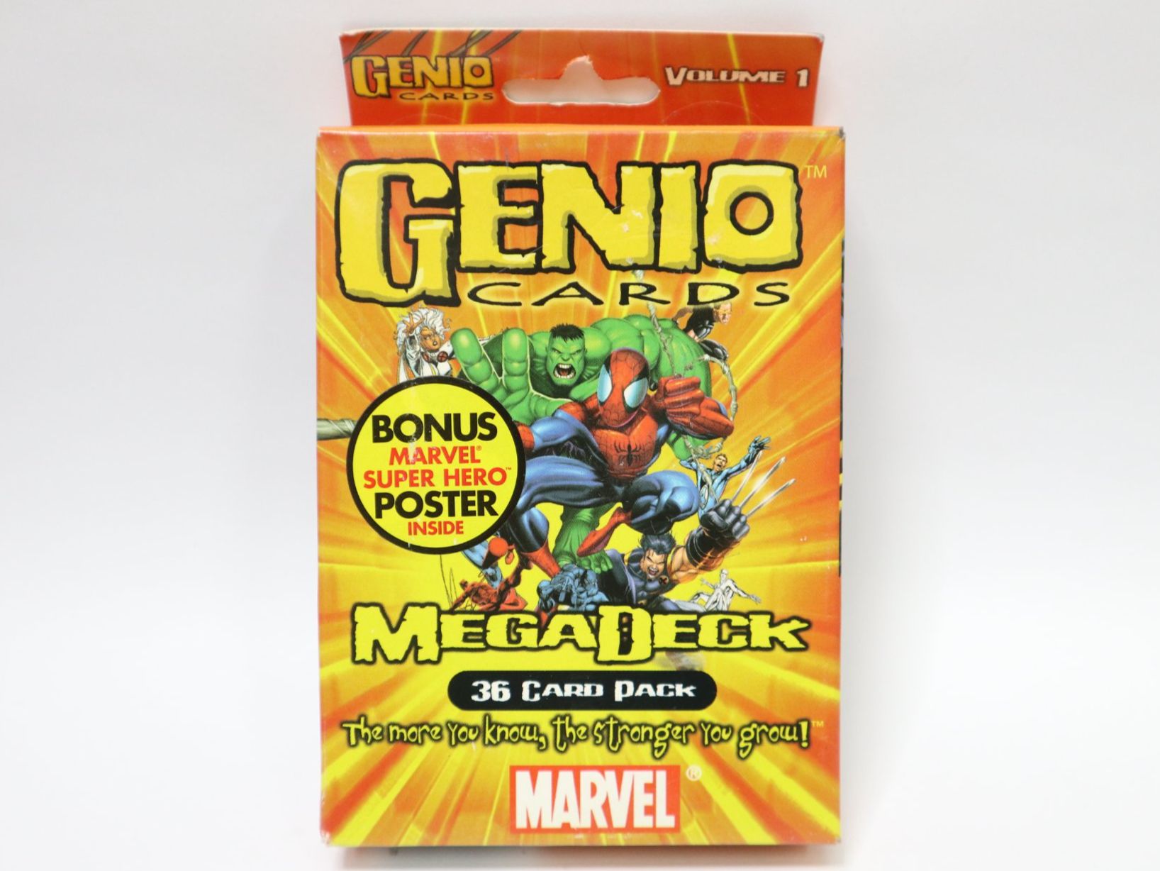 Marvel Sammelbilder & Trading cards: Genio Mega Deck Marvel 36 Trading Cards + Poster Hulk – Neu und originalverpackt aus Eschenbach SG von Astalavista