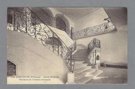 1923, HAUTERIVE, ECOLE NORMALE, VESTIBULE ENTRÉE PRINCIPALE