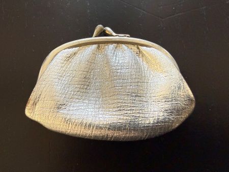Vintage Portemonnaie/Münz Portemonnaie Silber Optik Top