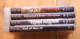 Reckoning + Uncharted 3 + Tomb Raider + God of War 3 (CIB)