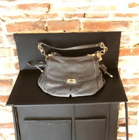 COACH-Elegante Handtasche in Anthrazit