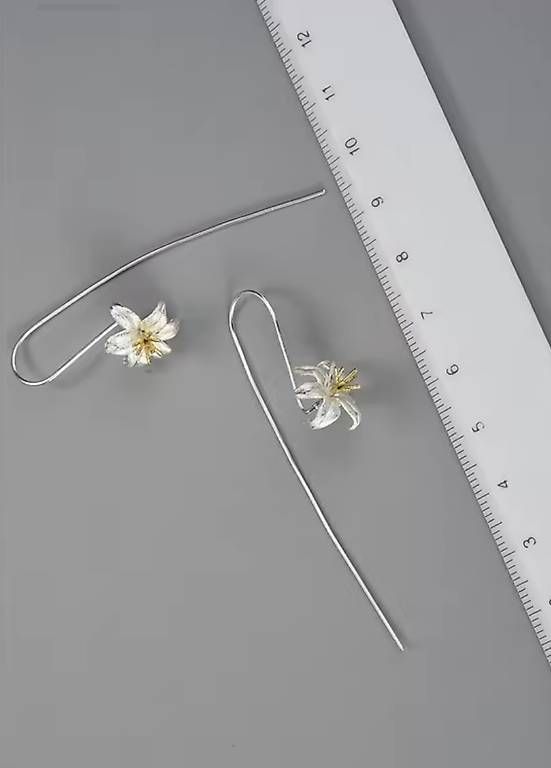 Boucles d'oreille: Silberne Lilien Ohrringe 925 – D'occasion à Thalwil par han_2b8c 7