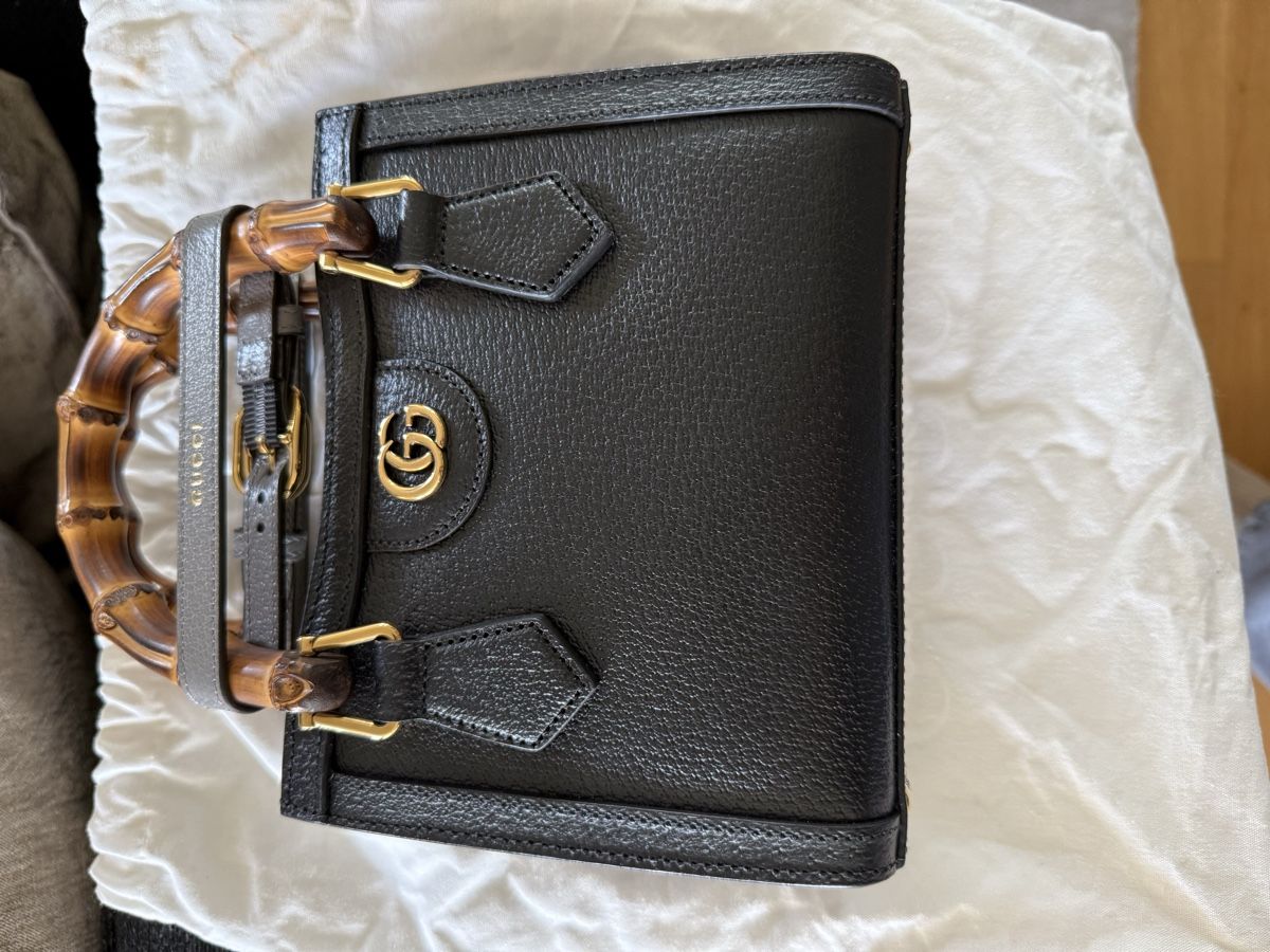 Gucci Taschen für Damen: Gucci Diana kleine Bamboo black – Gebraucht aus Wettswil von Harmony83 4