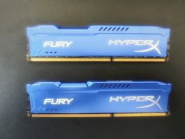 Kit 2 barrettes RAM HyperX FURY DDR3 16GB 2x8GB 1600MHz