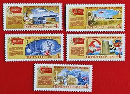 SOWJETUNION RUSSLAND BESCHLÜSSE DER KPDSU 1981**