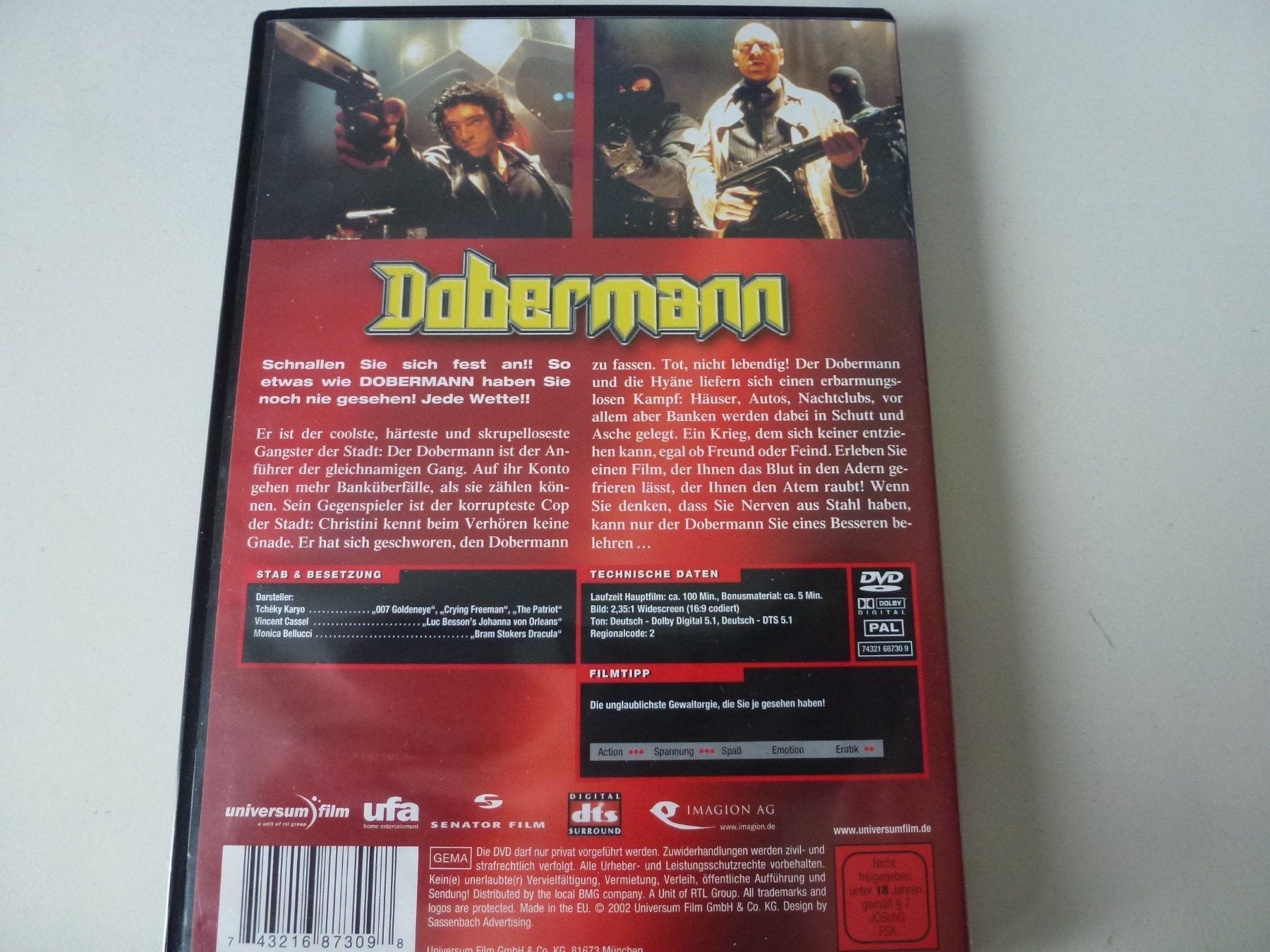 Tutti i DVDs: Dobermann (DVD) – Nuovo (secondo la descrizione) da Bern venduto da Frebo 1