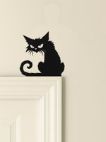 Halloween Black Cat Door Corner Decoration