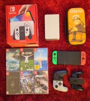 Nintendo Switch OLED + 6 jeux (Zelda) + accessoires + boîte
