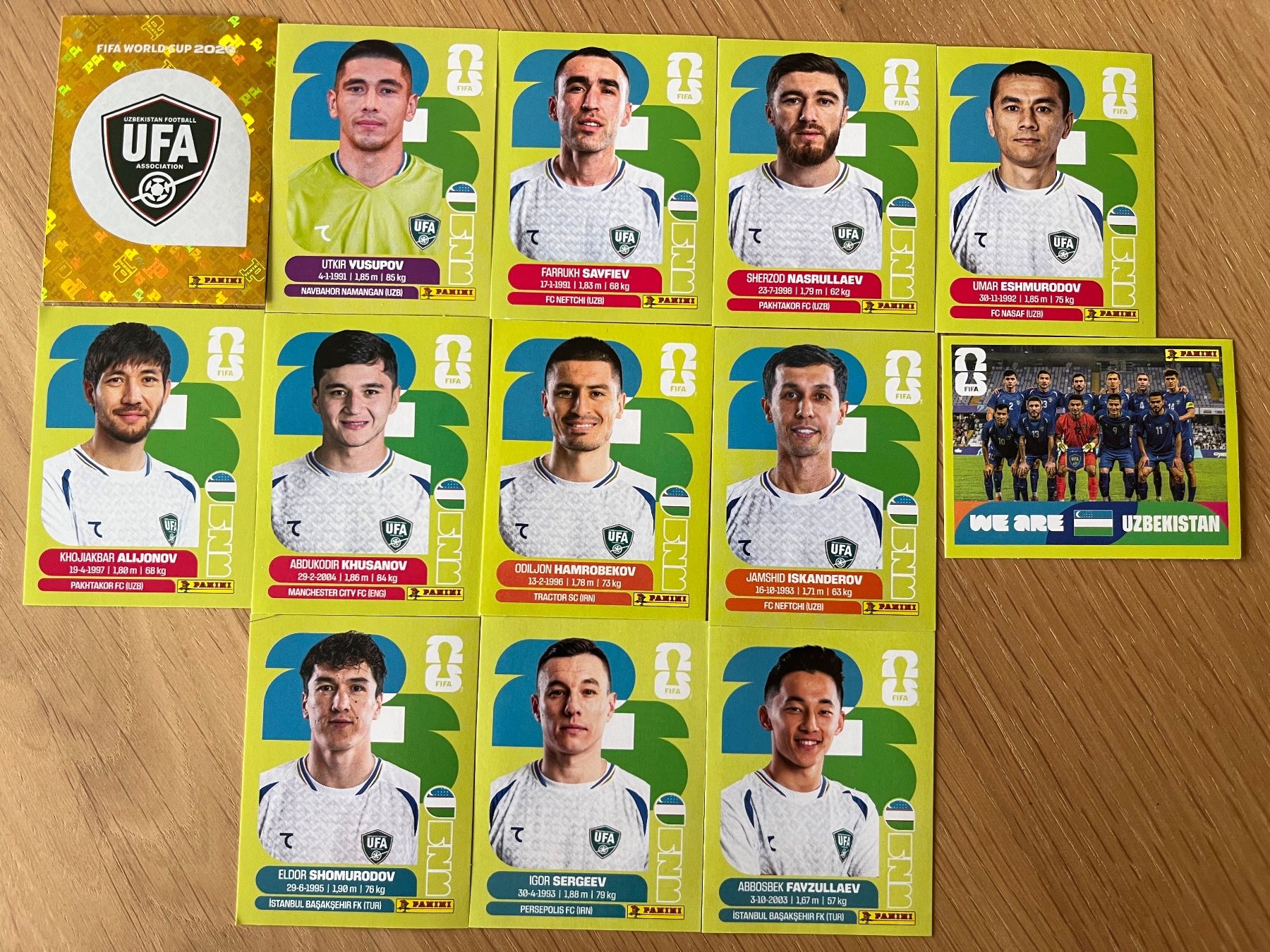 Panini Carte collezionabili: Panini WM 2026 Sticker Usbekistan – Nuovo e nell'imballaggio originale da Luzern venduto da strandbar90