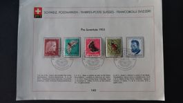 Ersttag !!  SBK J 148 - J152  1.XII.53   35