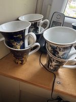Kaffeetassen Set Ägypten Design mit Untertassen 12-teilig