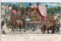 1904: "Zoo Basel"  top Künstler-Karte - einfach wundervoll!